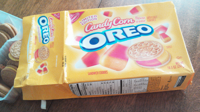 Illustration for article titled Taste Test: I Took a Candy Corn Oreo and Put It in My Mouth